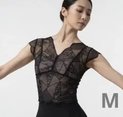 バレエ　レーストップス　ブラック　Mのサムネイル
