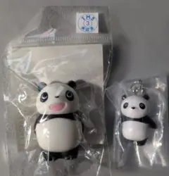 【2種セット パンダコパンダのパンちゃん】ゆびにんぎょう・めじるしアクセサリー