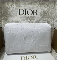 【 美品 】Dior ディオール ポーチ ホワイト カナージュ柄 限定品