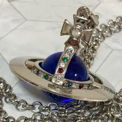 Vivienne Westwood｜スモールオーブネックレス／ブルー　マルチ