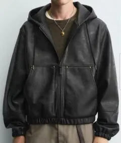 レザー パーカー