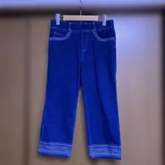美品　麻布プロバドール　刺繍付きクロップドパンツ　QVCのサムネイル