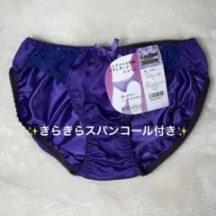 ぴかぴかビビッドカラーショーツ パープル Lサイズ 1点★蒼ショーツ★サテン調