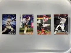 野球チップス　箔押しサイン