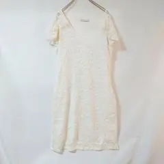 MISS GLAMMY ホワイト レース 半袖 ワンピース