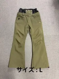 AA HARDWEAR スノーボード ウェア パンツ カーキ Lサイズ