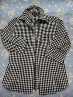 ギンガムチェック ボタンアップシャツ