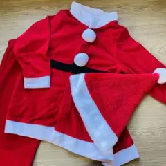 クリスマス 赤いサンタコスチューム 3点セット 100cm～120cm