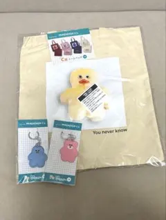 ドキドキくじ mojojojo モジョジョ トートバッグ 刺繍キーホルダー