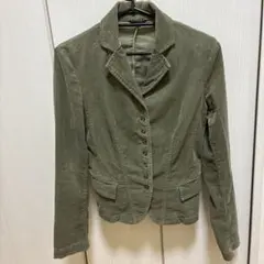 SISLEY オリーブグリーン ミリタリージャケット