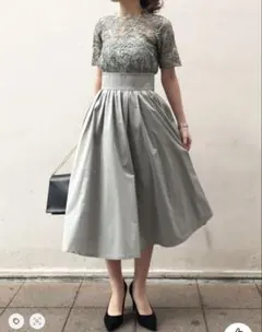 LAGUNAMOON LADYオーバー レース ギャザー ドレス ミント