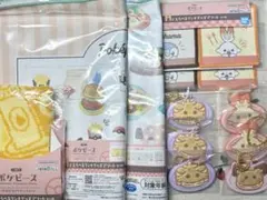 ポケピース 一番くじ まとめ売り ランチョンマット タオル ラバーキーホルダー