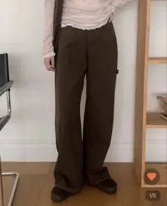 大幅値下げ！【HEYLADY】nuguワイドカーペンターウォッシュパンツ