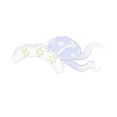 きらきらくらげピュアホワイト アクセ みつき柄