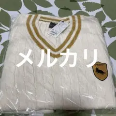 ハリーポッター　ハッフルパフ　GU Ｖネックセーター　X L