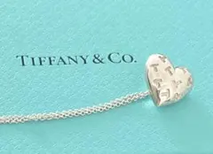 ティファニー T ロゴ ハート 立体 ネックレス シルバー925