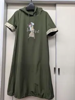 ケイスリー オシャレかわいいデザイン フード付き 丈長チュニック 