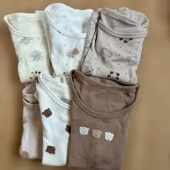 ベビー肌着 6枚セット 動物柄