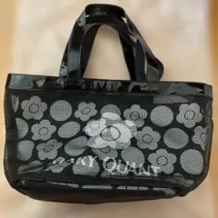MARY QUANT メッシュ トートバッグ 3wayトートバッグ　ブラック