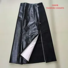 1999年 TSUMORI CHISATO ジップデザイン レザーロングスカートのサムネイル