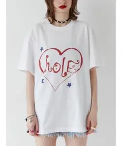 【jouetie】HOLEグラフィック コラボ BIGTシャツホワイト Mサイズのサムネイル
