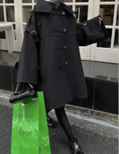 willfully ブラック ポンチョコート