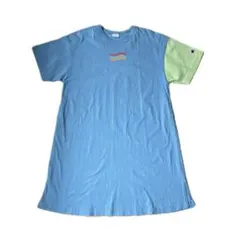 CHAMPION 半袖ワンピース 青 緑　160cmのサムネイル
