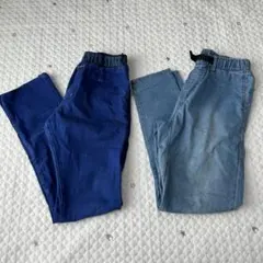 【7848】160cm パンツ　2点セット　ブルー