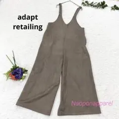 adapt retailing オールインワン　Vネック　サロペット　F モカ