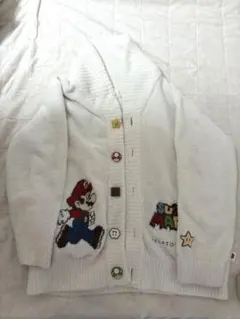 ジェラートピケ　スーパーマリオ　カーディガン