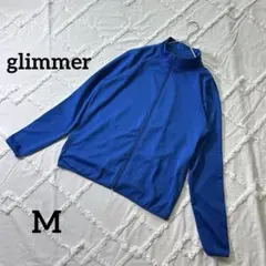 グリマー/glimmer/ジャージ/フルジップ/トラックジャケット/ブルー/M