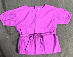 b.ROOM 80 トップス　半袖シャツ　紫色