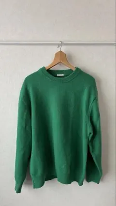 GU グリーンニットセーター