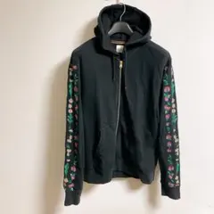 ポールスミス　花柄　刺繍　ジップアップパーカー　paul smith フルジップ