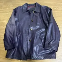 ダークパープル レザージャケット