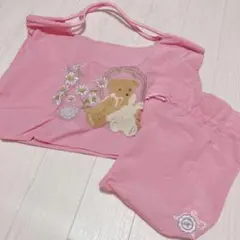 青木美沙子　しまむら　ニナス　エコバッグ　ピンク　くま　可愛い　ロリィタ