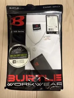 w*a様 BURTLE バートル 長袖ポロシャツ 303 ホワイト 3Lのサムネイル