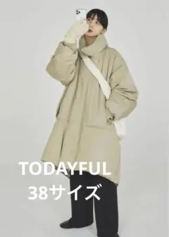 新品未使用　TODAYFUL　モンスターダウンコート　オリーブ　38