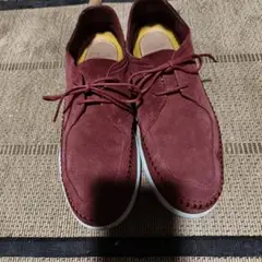 Clarks スエード レースアップシューズ ボルドーのサムネイル