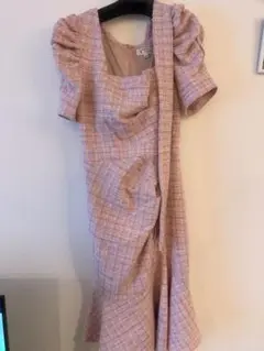 sugar ピンク フリル袖 タイトドレス