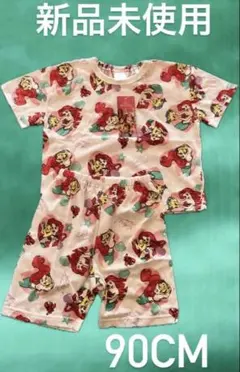 新品 Disney プリンセス　アリエル 半袖 パジャマ90cm女の子