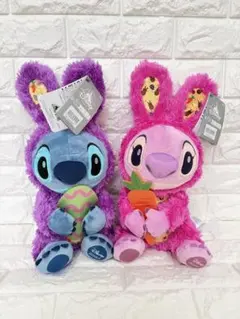 ◇パリディズニー◇エンジェル スティッチ 肩乗りぬいぐるみ 磁石付き