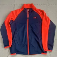 アンダーアーマー　ジャージ トラックジャケット　ネイビー　キッズ　140