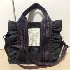 ショルダーバッグ バッグ テムズ フリル2WAYショルダーバッグ　L NAVYのサムネイル