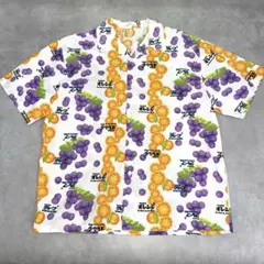 フガハム FUGAHUM 総柄シャツ 半袖シャツ ホワイト - メルカリ