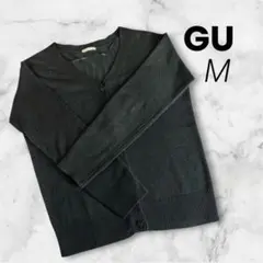 ジーユー GU ニットカーディガン レディース ブラック M