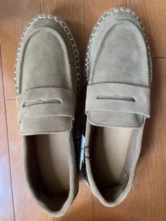 スプリットスウェードジュートローファー