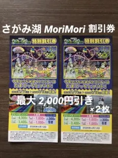 さがみ湖 MoriMori 特別割引券 相模湖 モリモリ フリーパス 入園 割引