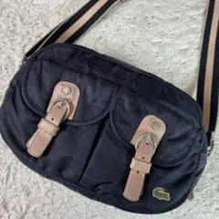 LACOSTE ラコステ ワニ ショルダーバッグ ネイビー