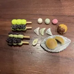 お団子 おたべ等セット　食品サンプル　ドールハウス　シルバニア　ミニチュア
